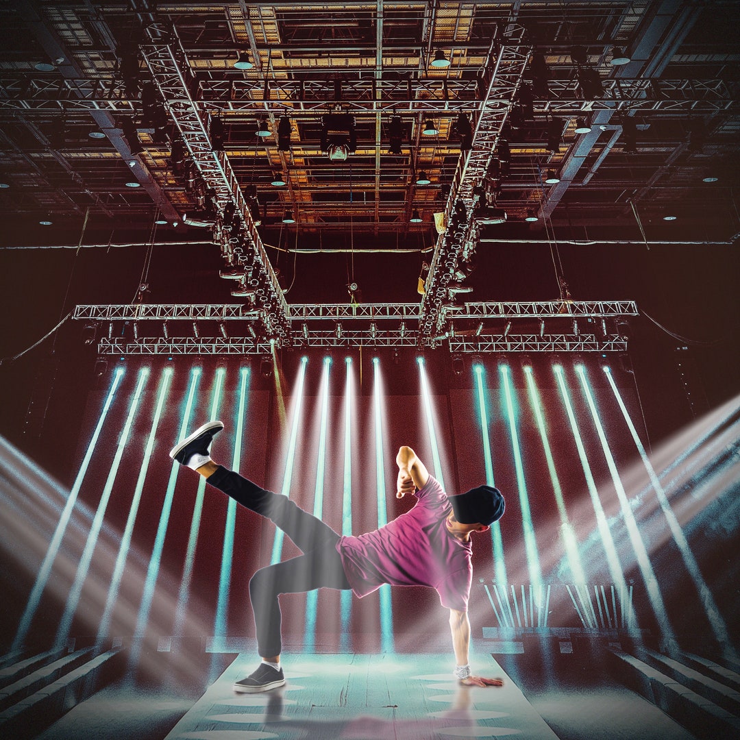 Stage Backdrop Design Breackdance, Show, Presentation - Digital ...