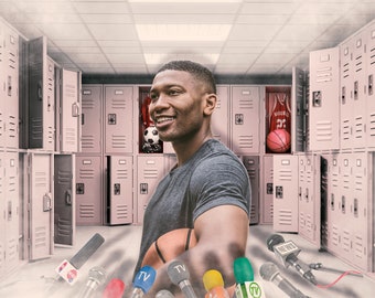 Locker Room Sports Background: Photoshop & Canva Overlays (Digital Download)