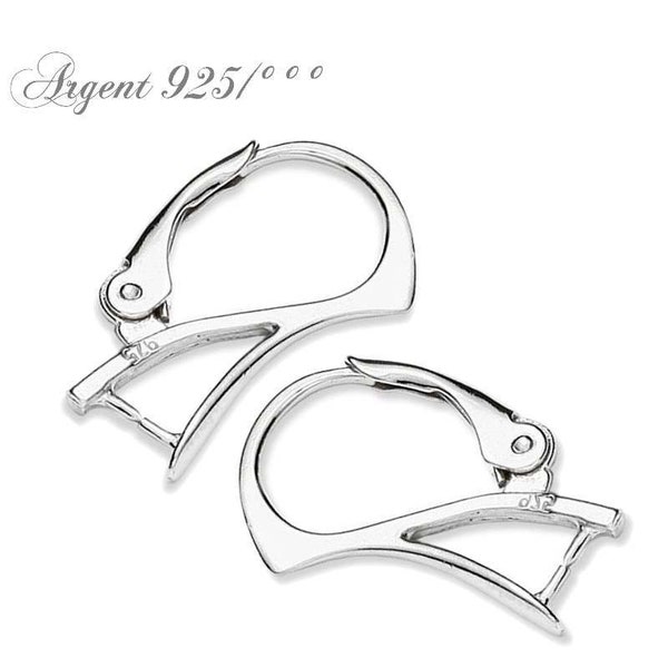 Supports pour boucles oreilles en argent 925 style dormeuse