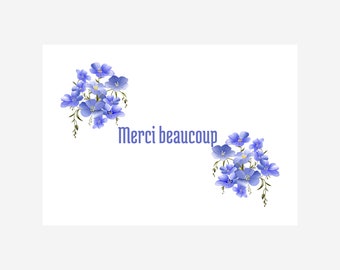 Carte remerciement commande français, carte merci mariage, baptême, naissance, carte postale remerciements amis, famille, nounou