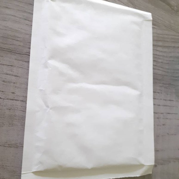 10 enveloppes bulles A1, papier d'emballage blanche sans marquages