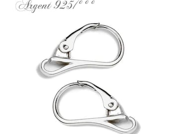 Dormeuses pour boucles oreilles en argent sterling