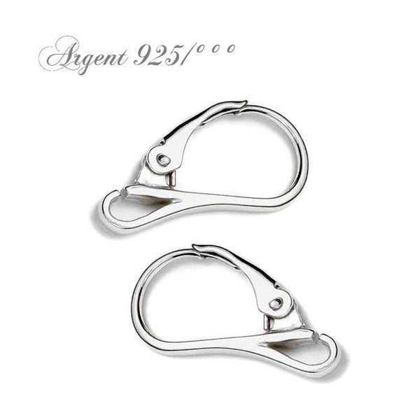 Dormeuses pour boucles oreilles en argent sterling