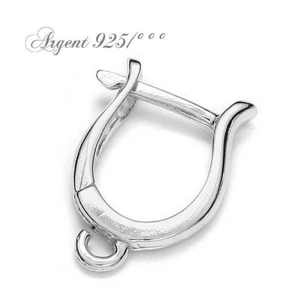 Attaches dormeuses pour boucles d'oreilles en argent 925