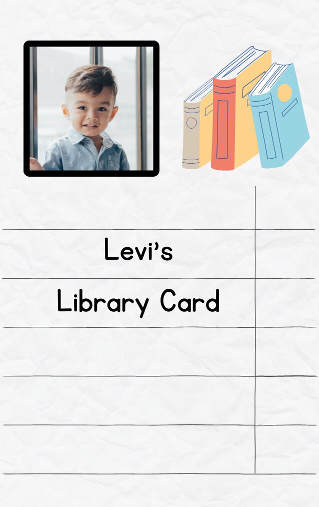 MYO Yoto Card Template Make Your Own Library Card Theme Photo Digital MYO Yoto Card Template Make Your Own Library Card Theme Photo Digital