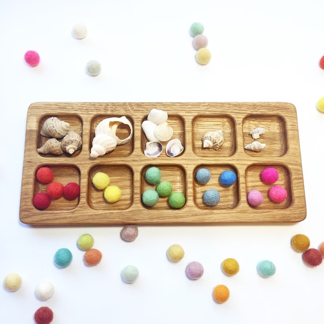 Montessori Sorting Tray, Small Variation, Educational Materials, Loose