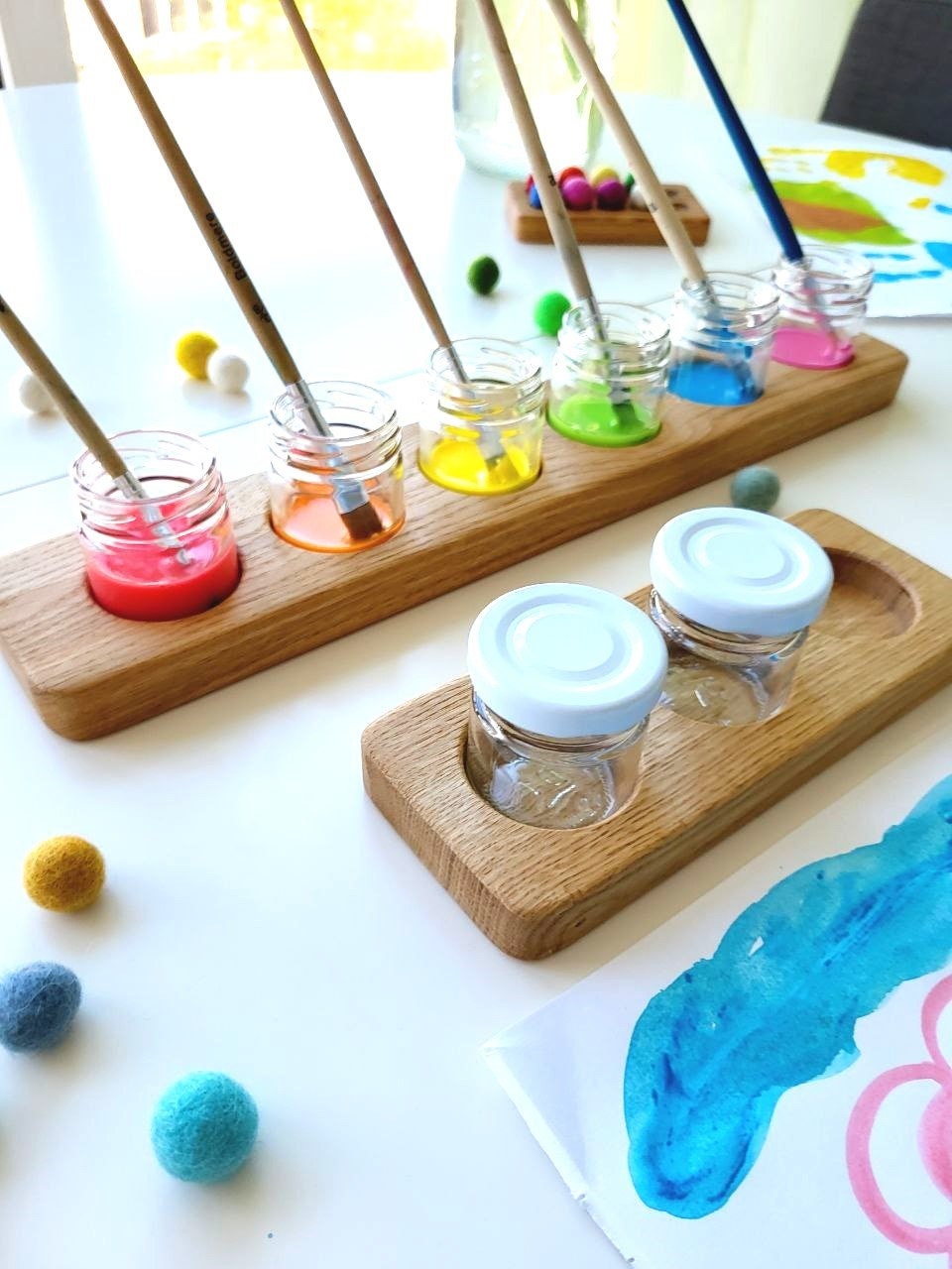 Painting Watercolor Palette TrayTray Artist Mixing Oil Mixer Plates  TraysDrawingaccessories Tools Shaped Square Kids