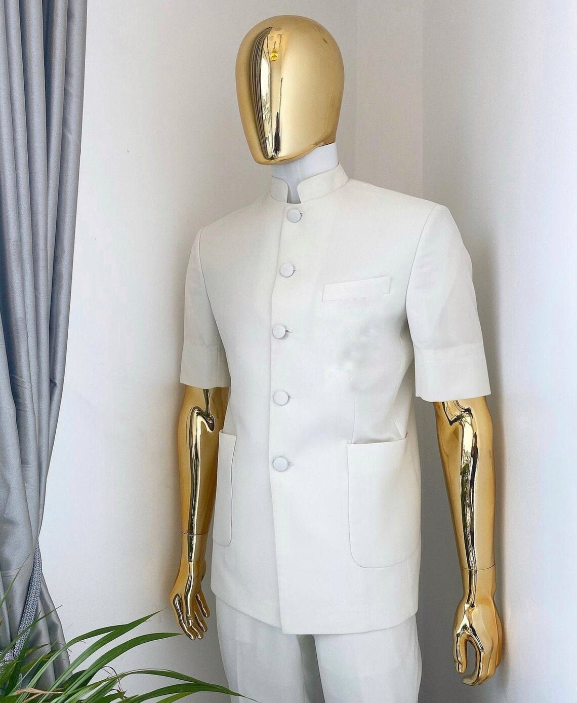 Weißer 2-teiliger formeller Herren-Hochzeitsanzug | Etsy