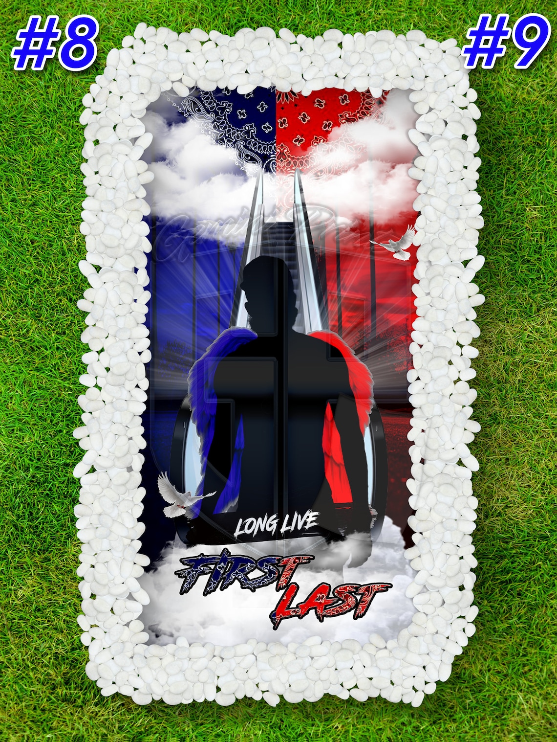 Custom Grave Blankets Etsy