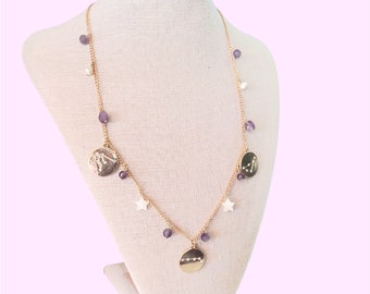 constellation amethyst necklace