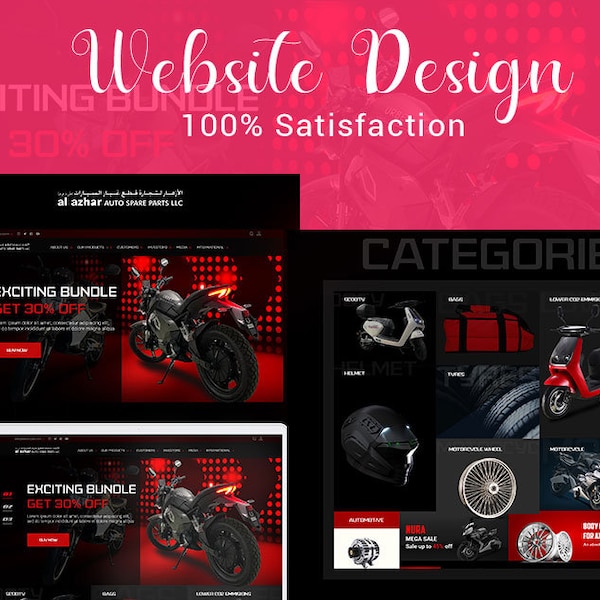 Web Design - landing page - Shop Design - Mobile Responsive - Portfolio - Blog Website - Payment Gateway Integration - Woo-commerce