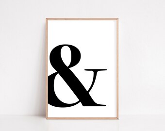 Ampersand Colour Overlay A4 or A3 Print - Etsy
