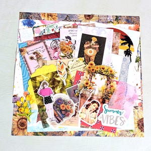 Set di decorazioni estive per scrapbooking, carte colorate e accessori per diario spazzatura per diario, calendario, per lavori artigianali e da regalare