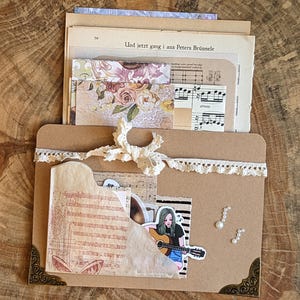 Set di scrapbooking con musica e spartiti, 20 fogli di carta e materiale effimero per diari di scarto, artigianato, regalo per gli appassionati di musica
