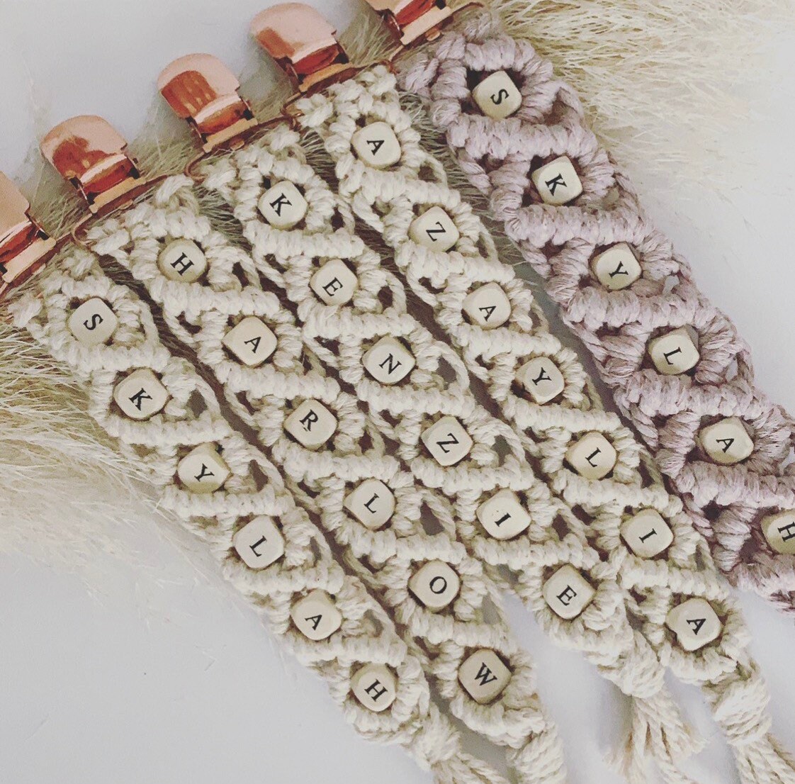 Personalised macrame dummy chain Etsy