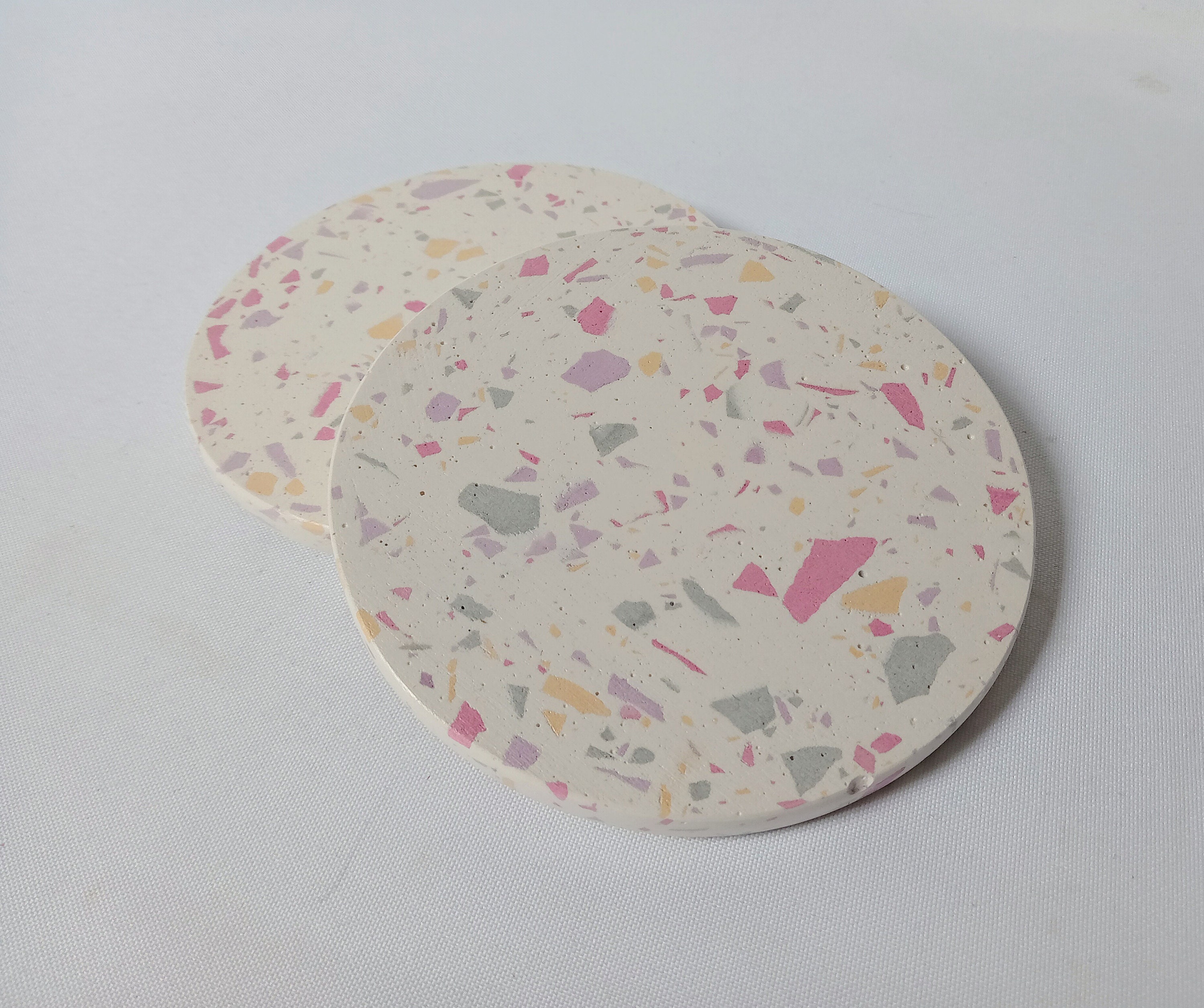 Terrazzo Coasters Set of Two Etsy