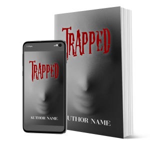 Premade Horror Book Cover – “Trapped” | Creepy Thriller Cover Design | Eerie Psychological Suspense Artwork | Ebook Cover | Paperback