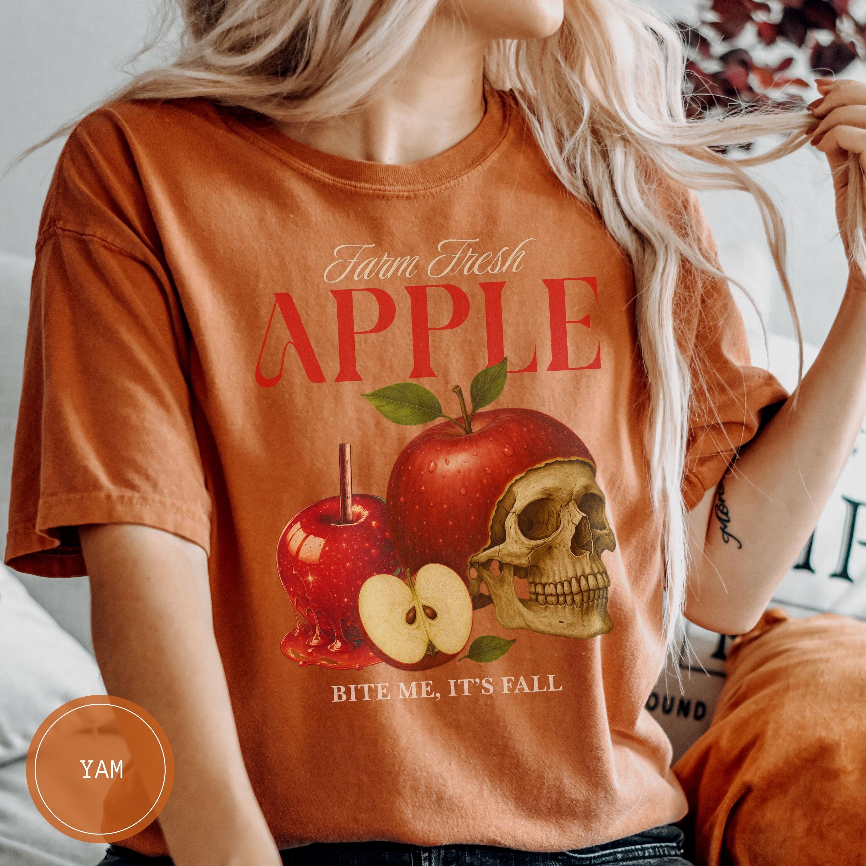 Trendy Summer Fruit Tshirt, Farmers Market Retro Apple Shirt