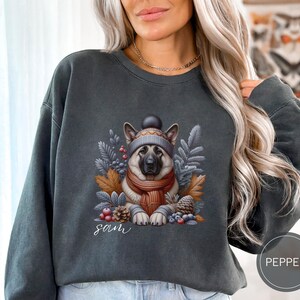 Custom Anatolian Shepherd Dog Christmas Sweatshirt, Comfort Colors Dog Christmas Shirt, Yoruk Dog Mom Gift, Personalized Dog Lover Sweater