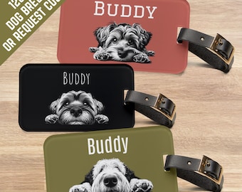 Custom Pet Luggage Tag, Personalized Dog Bag Tag With Name, Custom