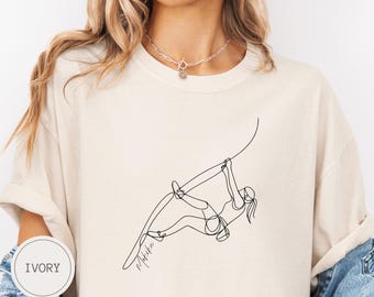 Custom Rock Climbing Shirt For Her, Personalized Gift for Sport Climber, Comfort Colors Indoor Rock Climber Tshirt, Bouldering Sweatshirt