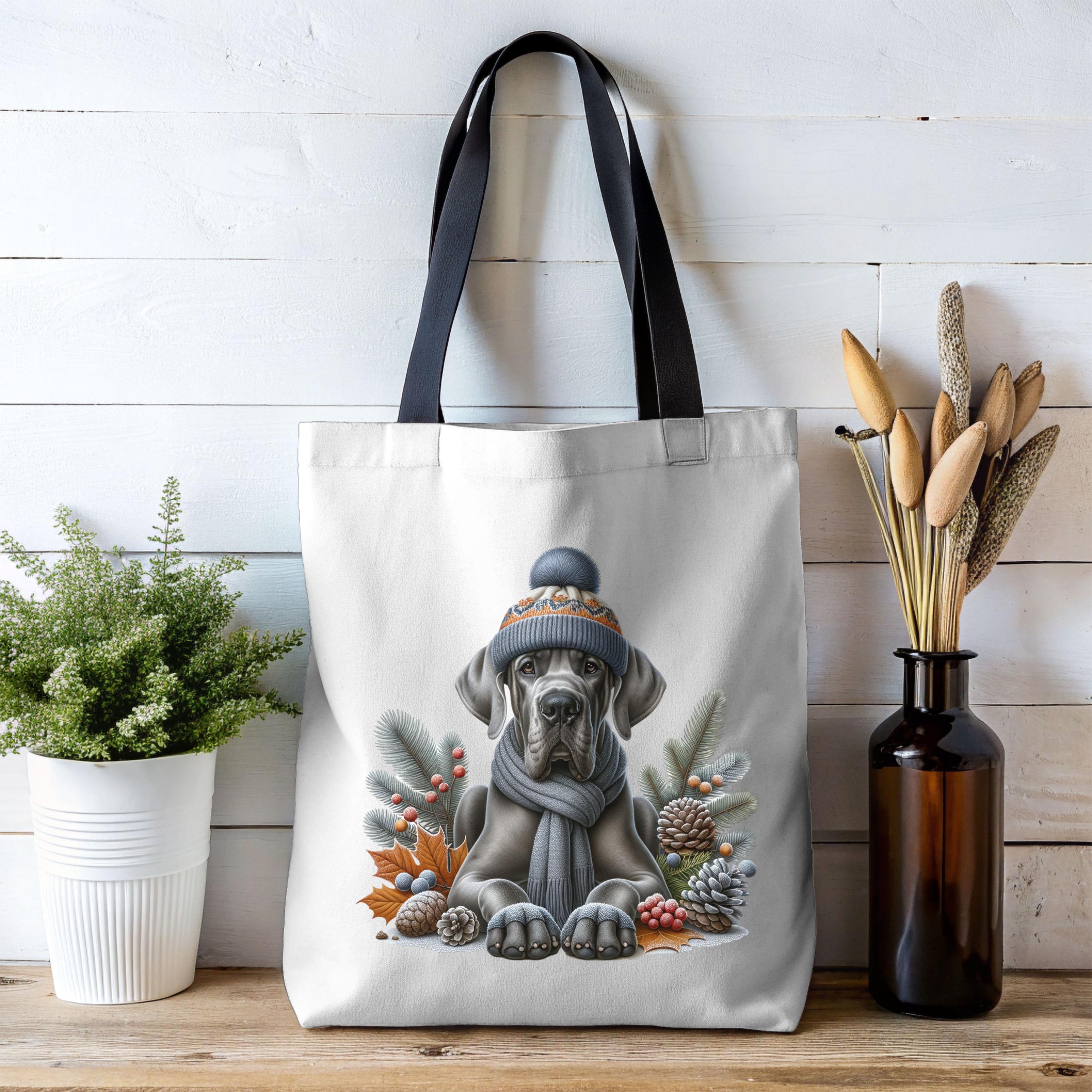 Great Dane Dog Tote Bag, Custom Dog Tote Bag, Personalized Dog