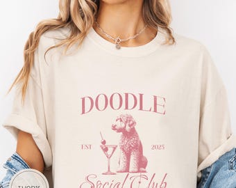 Custom Labradoodle Shirt, Personalised Comfort Colors Doodle Mom Sweatshirt, Gift For Labradoodle Mom TShirt, Doodle Dog Dad Lover Sweater