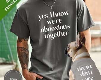 Dog Shirt Matching Dog Owner Clothes, Dog and Human Matching Comfort Color Tshirt, Gift for Dog Mom Dad, Funny Pet Clothes Cat Owner Clothes