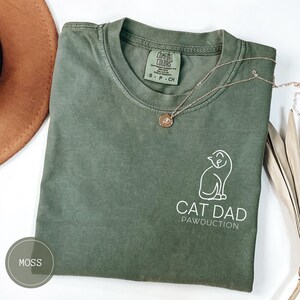 Comfort Colors Cat Dad Shirt, Cat Daddy T-Shirt, Cat Dad Sweatshirt, Cat Father Sweater, Gift For Cat Lover Cat TShirt For Cat Person Gift