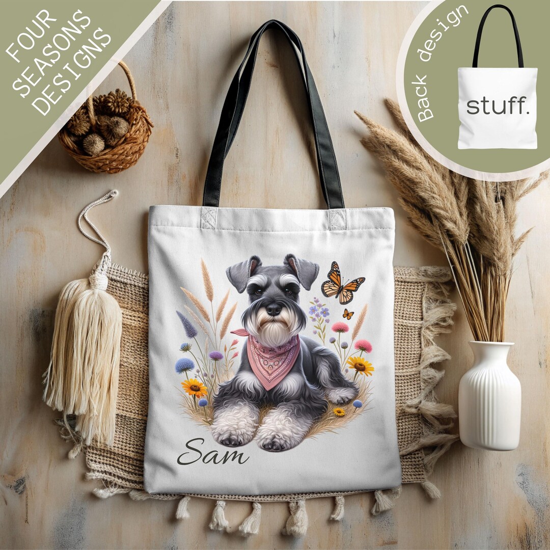 Schnauzer Quilted Tote Bag GFTONL6153