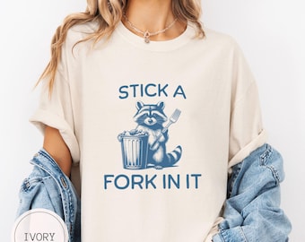 Funny Raccoon Shirt, Meme Shirt, Comfort Colors Raccoon Lover Shirt, Sarcastic Raccoon Tshirt, Trendy Raccoon Shirt Y2K Clothes Silly Gifts