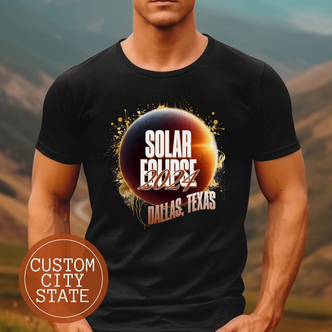 Total Solar Eclipse Shirt, April 8th 2024, Path of Totality, Custom ...