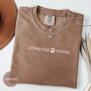 Old English Sheepdog Dog Sweatshirt, Comfort Colors Sheepie Dog Shirt, Sheepdog Mom Dad Gift, OES Dog Owner Gift, Bobtail Sheepdog Gift