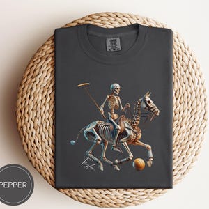 Custom Polo Horse Riding Shirt, Polo Player Gift, Gothic Clothes, Halloween Sports Comfort Colors, Polo Lover Gift,Personalized Polo TShirt