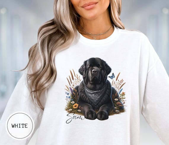 Felpa personalizzata per cani di Terranova, maglietta