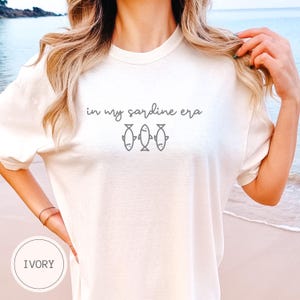 Sardine Shirt, Tin Fish T-Shirt, Comfort Color © Coastal Granddaughter, Fisherman Aesthetic, Oceancore Aesthetic Tshirt Tinned Fish Tee