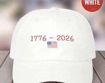 Gorra bordada del Día de la Independencia de EE. UU., gorra de los 250 años de libertad, gorro patriótico del 4 de julio conmemorativo del 250.º aniversario del semiquincenario de Estados Unidos