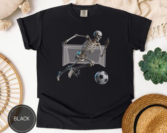Custom Soccer Shirt, Gift for Soccer Player, Gothic Clothes, Halloween Sports Comfort Colors, Personalized Gift For Soccer Coach TShirt