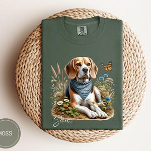 Custom Beagle Dog Sweatshirt, Comfort Colors Custom Dog Shirt Vintage, Cute Beagle Dog Mom Gift, Personalized Dog Lover Gift, Beagle TShirt