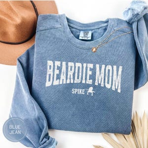 Aangepaste baardagaamshirt voor haar, gepersonaliseerde Beardie-sweater, cadeau reptielenminnaar, Bartagame ronde hals, grappig huisdier hagedis T-shirt cadeau