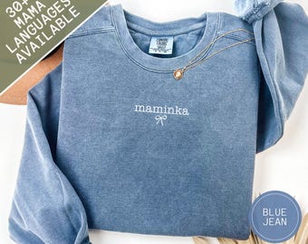 Czech Maminka Mama Sweatshirt, Comfort Colors Mamka Shirt, Gift For Mom From Kids Husband, Birthday Gift For Matka, Baby Announcement Tee