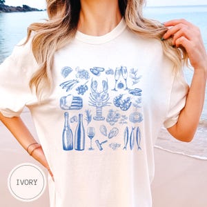 La Dolce Vita, maglietta Sardine, maglietta estiva Tomato Girl, maglietta Tin Fish, colore comfort © Coastal Granddaughter, maglietta Tinned Fish