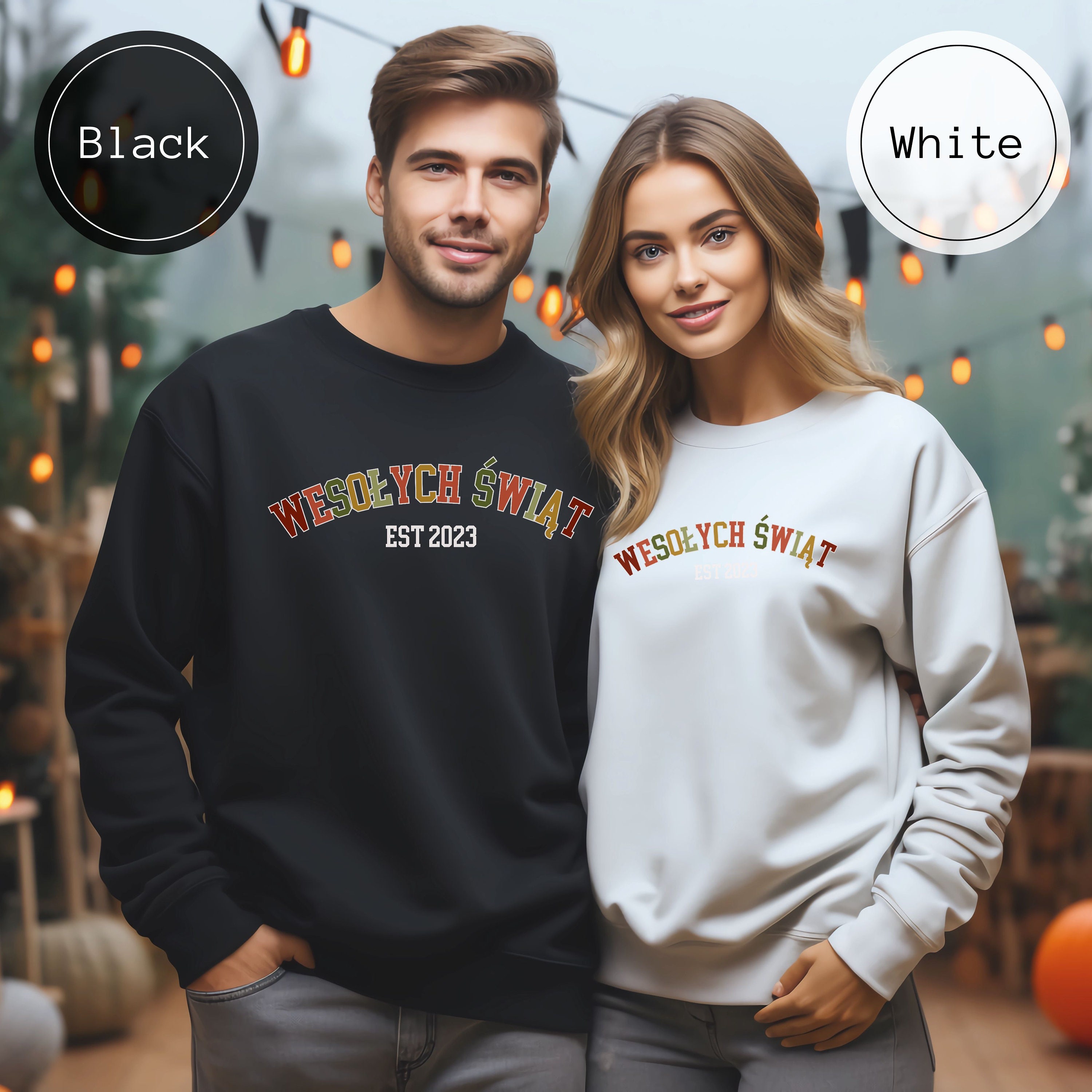 Polish Christmas Sweater, Merry Christmas Sweatshirt in Polish ...