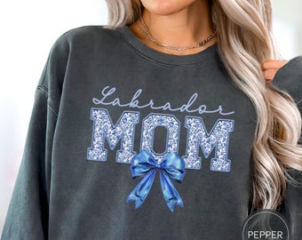 Chemise coquette Labrador Retriever, sweat-shirt pour maman de laboratoire noir couleurs confort, cadeau labrador retriever jaune brun chocolat pour maman de chien