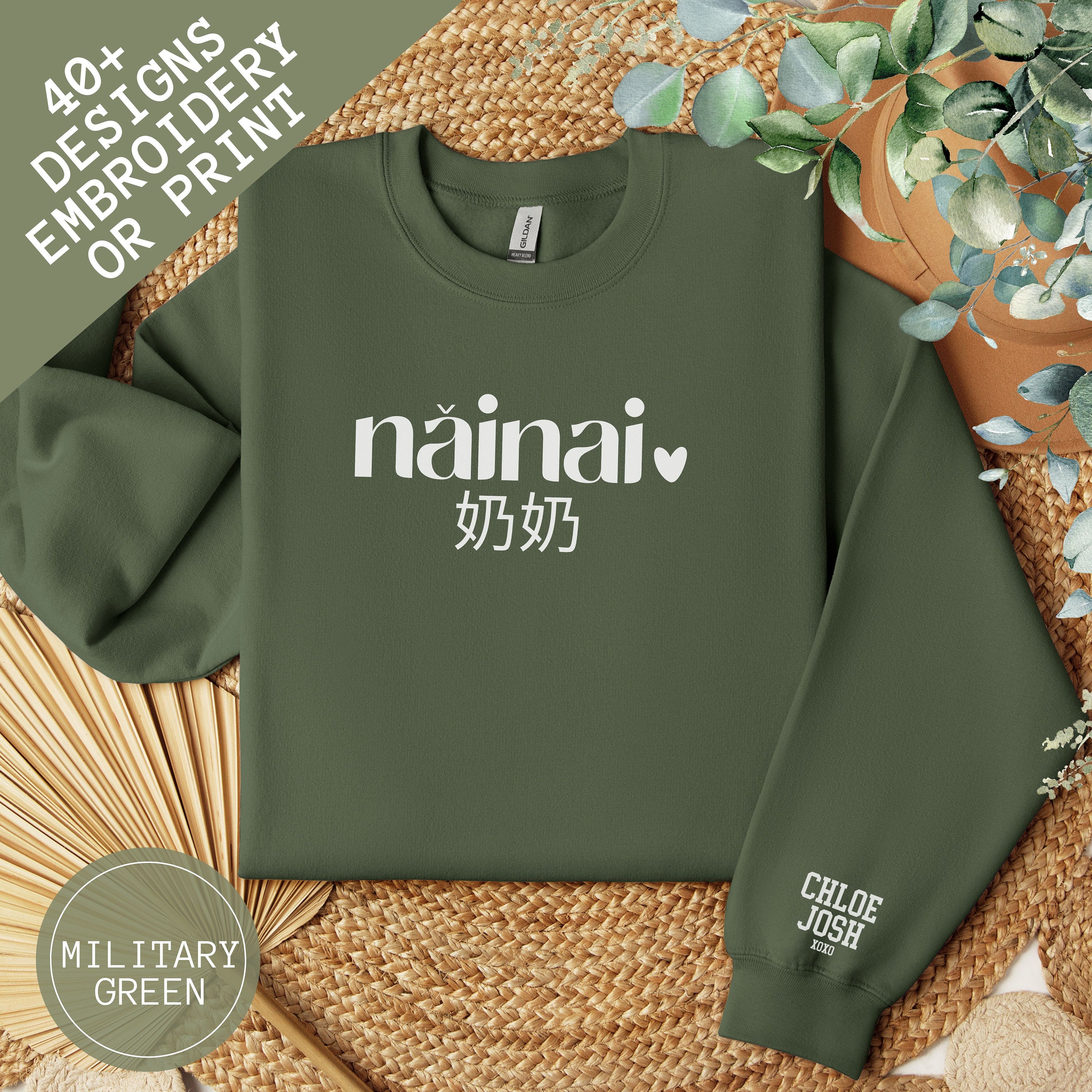 Sweat-shirt brodé de maman, chemise de maman personnalisée avec les noms des enfants, col ras du cou révélateur de grossesse, cadeau pour la nouvelle maman, cadeau de la fête des mères