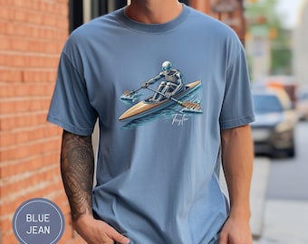 Comfort Colors Custom Rowing Shirt, Gothic Clothes Rowing Gift, Rowing Team Shirts, Gift for Rowing Coach Crew, Halloween Sports TShirt