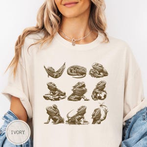 Bearded Dragon Shirt, Vintage Beardie Tshirt, Reptile Lover Gift, Bartagame Tee, Pet Lizard TShirt, Gift For Beardie Mom Beardie Dad Lover