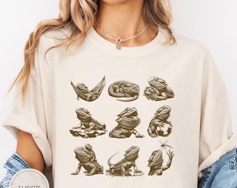 Bearded Dragon Shirt, Vintage Beardie Tshirt, Reptile Lover Gift, Bartagame Tee, Pet Lizard TShirt, Gift For Beardie Mom Beardie Dad Lover