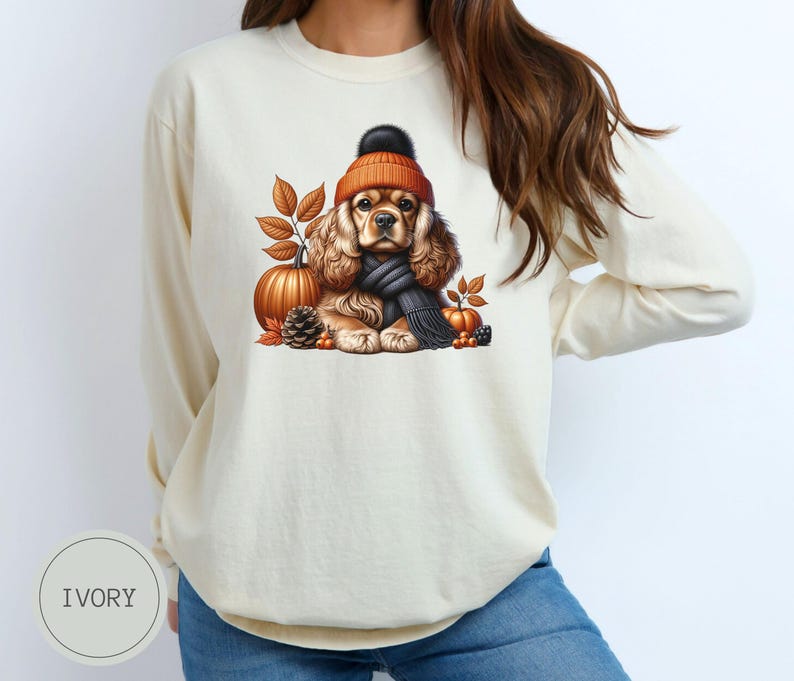 Custom Cockeranian Dog Comfort Colors® Shirt for Fall, Dog Name Shirt