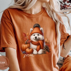 Custom Eskimo Dog Shirt Sweatshirt, Autumn Comfort Colors Custom Dog Shirt Vintage, Cute Dog Mom Gift, Personalized Dog Tshirt, Eskimo Mom